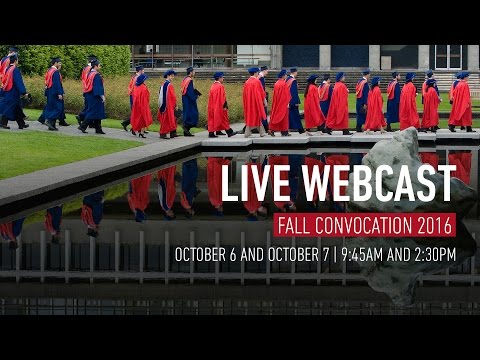 SFU Fall 2016 Convocation: Ceremony C - Live Webcast