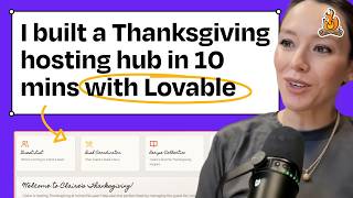 "Farm to table software": How I built a Thanksgiving party hub using Lovable
