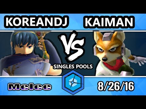 Shine 2016 SSBM - Korean DJ (Marth) Vs. Kaimen (Fox) Melee Singles