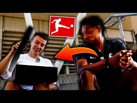 Ich überrasche neuen Bundesliga Star mit designten Schuhen!