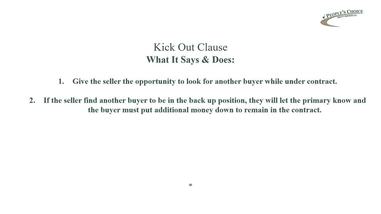 Rider X - Kick-out Clause