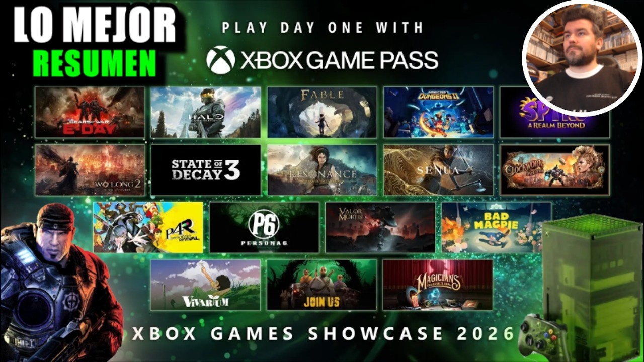LO MEJOR del XBOX SHOWCASE 2026 ✅ Resumen y Trailer de GEARS OF WAR, FABLE, HALO, SENUA, CRAZY TAXI