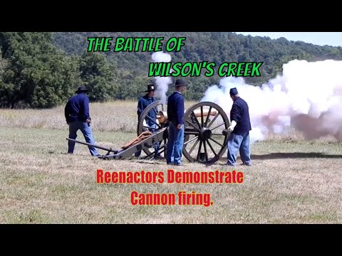 CANNON FIRING DEMONSTRATION at Wilson's Creek National Battlefield.