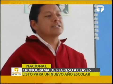 Cronograma de regreso a clases listo para un nuevo año escolar