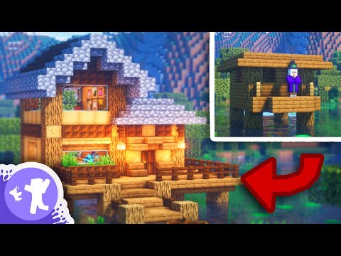 QueenHaleybee and FloBro - Minecraft: Witch Hut Transformation | TUTORIAL EASY