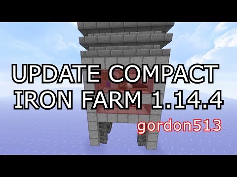 Update Compact Iron Farm 1.14.4+ by gordon513 - 360 ingots/hour (JAVA Edition ONLY)