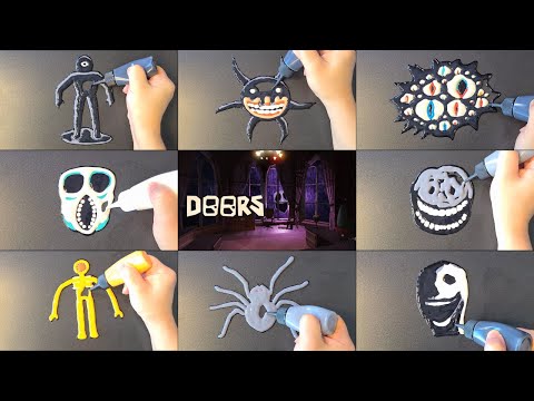 ROBLOX DOORS Pancake Art - SEEK, SCREECH, EYES, AMBUSH, RUSH, The FIGURE, TIMOTHY, JACK