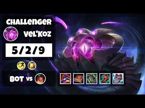 Vel'Koz vs Sivir OCE Challenger BOT (5/2/9) - v11.6