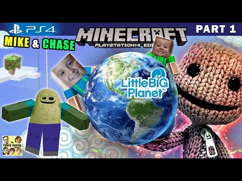 FGTeeV - Mike & Chase play MINECRAFT PS4:  Little Big Planet 3 World Exploration (FGTEEV Part 1 Gameplay)