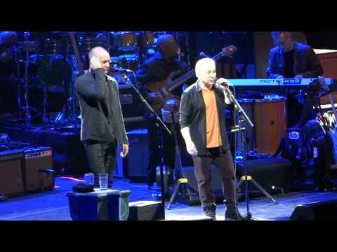 Paul Simon and Sting sing Simon and Garfunkel 🡆 Bridge Over Troubled Water 🡄 Feb 8 2014