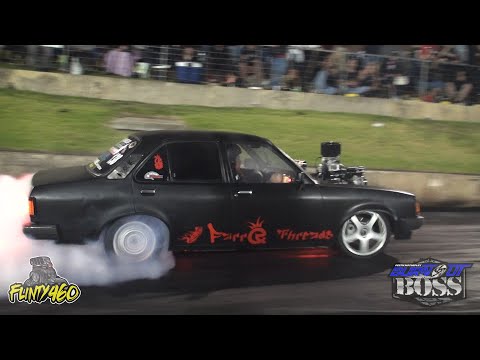 SUPERCHARGED V6 GEMINI "AGROGEM" SHUTS DOWN EARLY AT BURNOUT BOSS