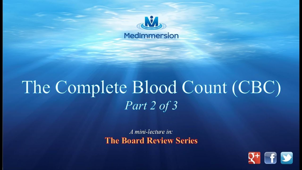 Complete Blood Count pt2 - YouTube