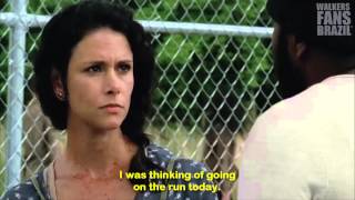 Melissa Ponzio and Chad L Coleman in TWD Brazil video