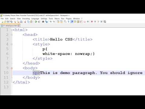 white space in CSS Hindi