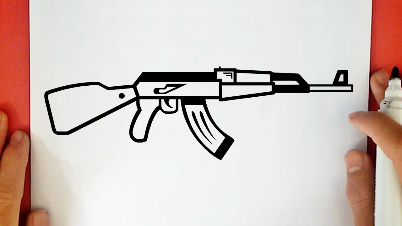 COMO DIBUJAR UNA AK-47