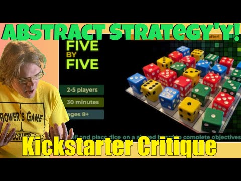 Five by Five Board Game - Kickstarter Critique Review