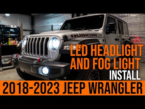 2018-2023 Jeep Wrangler Headlight and Fog Light Bulb Replacement: LED Upgrade