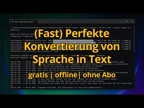 Spracherkennung (fast) perfekt und in 3 Minuten installiert: Whisper Standalone für Windows