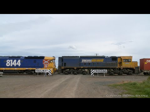 7902V Mildura to Melbourne Containers - PoathTV Australian Trains & Railways