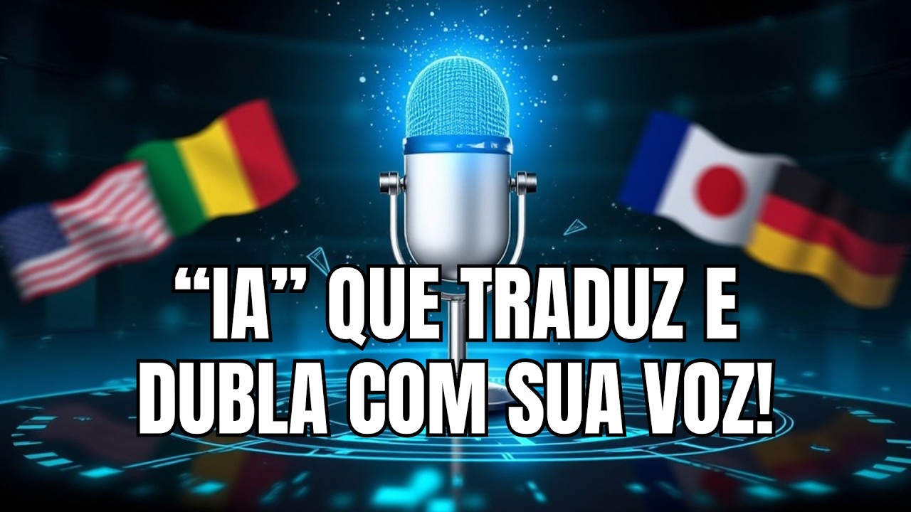 Essa IA TRADUZ SEU VÍDEO em Minutos e DUBLA com sua voz!