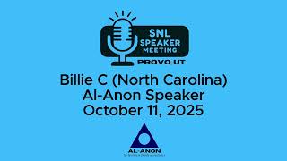 Billie C (North Carolina) - Al-Anon Speaker - 10-11-25