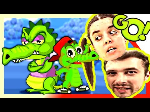 Болтушка И Проходимец Стали Забавными Крокодильчиками #291 Мультик Игра Для  Детей - Крокодилья Охота