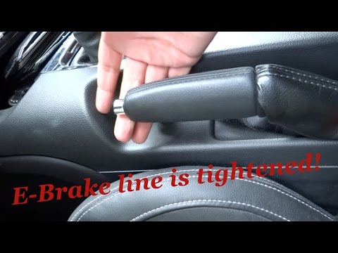 HOW TO ADJUST E-BRAKE/PARKING BRAKE/HANDBRAKE 2015-2018 MUSTANG S550!