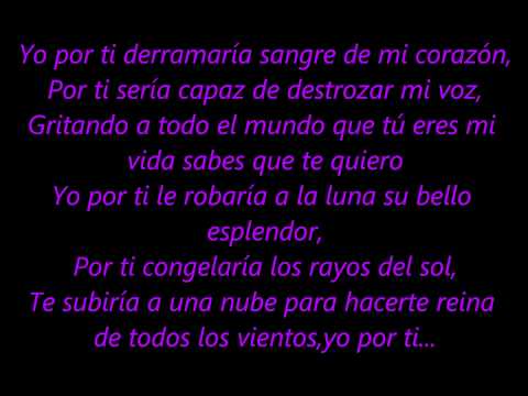 Camela-Yo por ti(Letra)