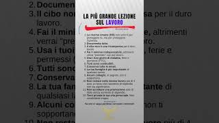 La più grande lezione sul lavoro 🧑‍💻