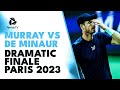 Andy Murray vs Alex De Minaur DRAMATIC FINALE! | Rolex Paris Masters 2023