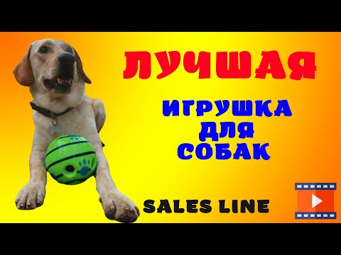 Мяч для собак хихикающий большой и прочный мячик WOOPY BALL интерактивная игрушка 14 cм со звуком для игр - фото 1 - id-p1822633650
