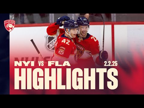Panthers vs Islanders Highlights | 2.2.25