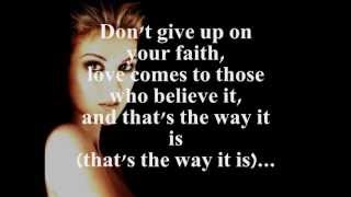 THAT&#39;S THE WAY IT IS (LYRICS) - CELINE DION