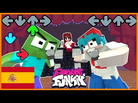 ESCUELA DE MONSTRUOS : minecraft vs viernes por la noche funkin - Desafío FNF | Minecraft Animación