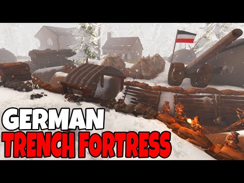 WW1 German TRENCH FORTRESS Charged by 5,000 RUSSIANS!? - Rising Front: Battle Simulator