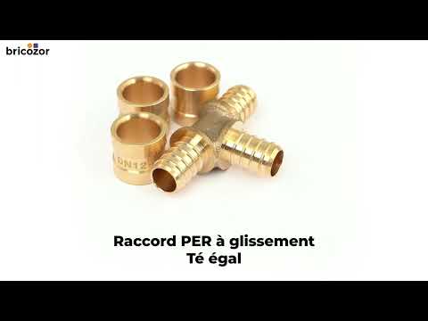Raccord PER à glissement - Té égal BOUTTÉ