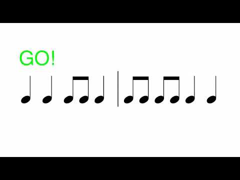 Rhythm Reading Exercises (quarter-notes and eighth-notes)