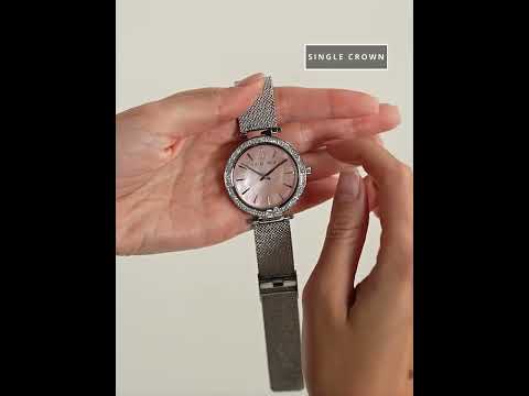 Michael Kors Darci Silver Pink Dial Michael Kors Darci Glitz