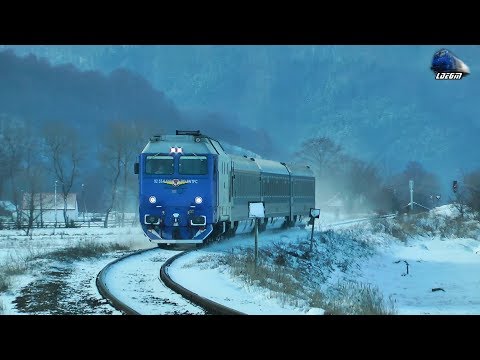 Isabella~GM 64-0950-7 & IR367-2"Harghita" Budapest-Brasov in Zapada/Snow in Negreni 14 January 2018