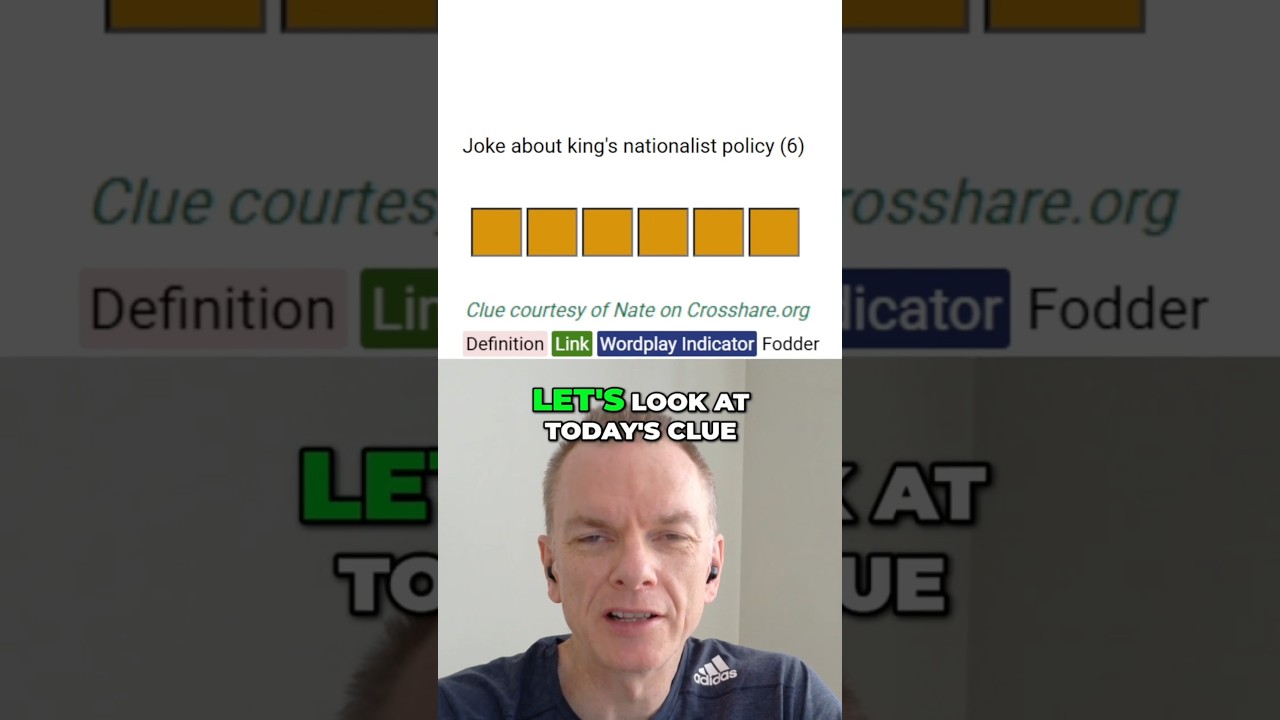 Cryptic Clue for the Day No.417 - How to solve a cryptic crossword  #crypticcrossword #crypticclues