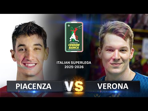 Piacenza vs Verona | Italian Volleyball SuperLega 2025/2026