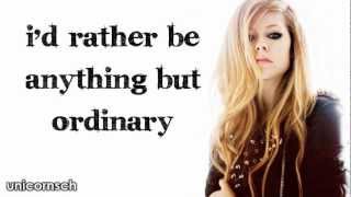 Anything But Ordinary // Avril Lavigne // Lyrics