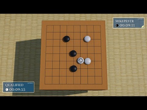 Just Go - Gameplay video - I play Go game vs AI Qualified 5k on a 9x9 board