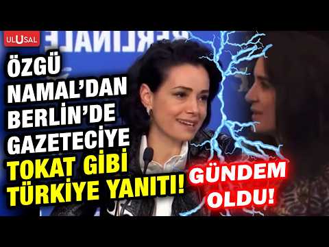 Özgü Namal Berlin Film Festivali'nde muhabirin Türkiye sorusuna öyle bir yanıt verdi ki...
