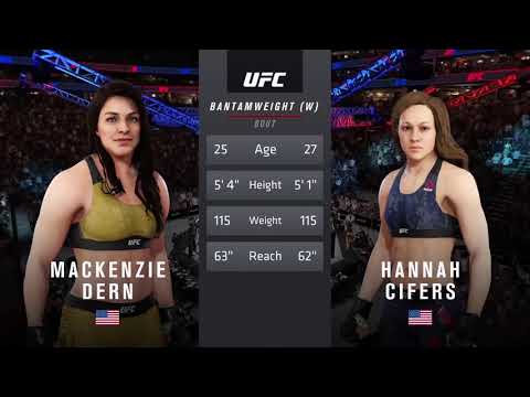 UFC Vegas: Mackenzie Dern vs. Hannah Cifers [Full Fight Sim] UFC 3