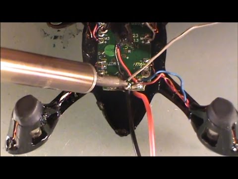 DRONE REPAIR: Reconnecting a detached battery wire to circuit board