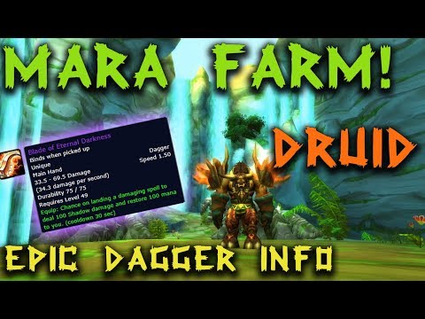 Maraudon 60 Druid Farming | Classic WoW | Blade of Eternal Darkness!!