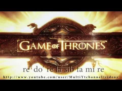 Juego de Tronos - Game of Thrones - Flauta dulce notas - Partitura - Recorder - Score