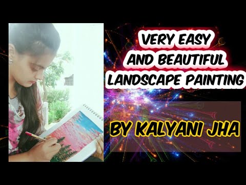 very easy and beautiful landscape painting with Gauche Colours By Kalyani Jha/ EHSAAS DIL K // KJ