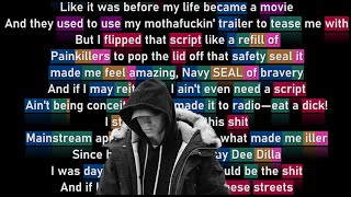 Eminem on &quot;Detroit Vs Everybody&quot; (Rhyme Scheme)